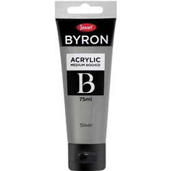 Jasart Byron Acrylic Paint 75ml Silver