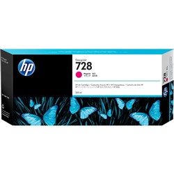 HP 728 DesignJet Ink Cartridge High Yield 300ml F9K16A Magenta