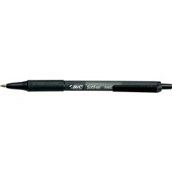 Bic Softfeel Ballpoint Pen Retractable Medium 1mm Black