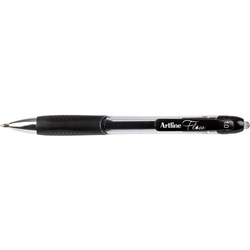 Artline Flow Pen Retractable Gel Ink 1mm Black