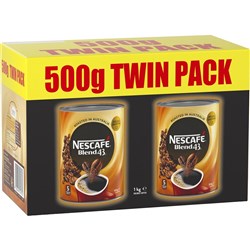 Nescafe Blend 43 Instant Coffee 500gm Can Pack Of 2